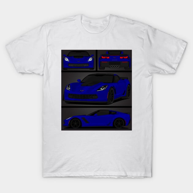 Z06 NAVY T-Shirt by VENZ0LIC